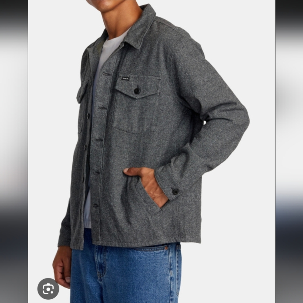 RVCA Flight Risk Shirt Jacket Large Men's Brand New With Tags